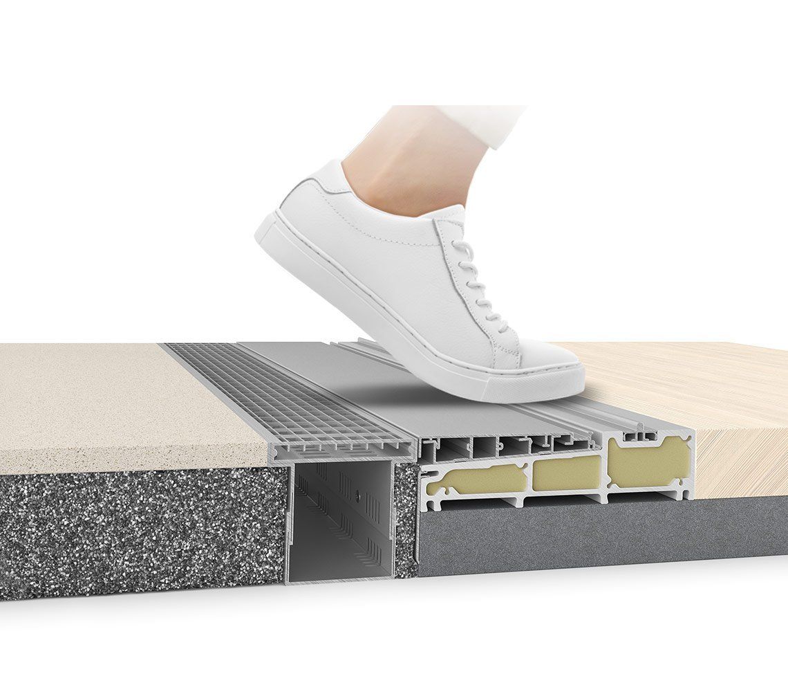 aluplast HST 85 lift & slide cross-section