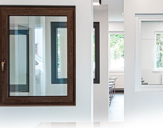 Inside the aluplast showroom