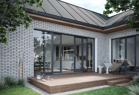 aluplast Smart-slide installed